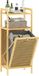 HOMCOM Badkamerkast - Bamboe - 40x30x95cm - Natuurlijk hout