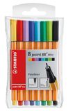 STABILO - Premium fineliner - point 88 Mini - Etui met 8 kleuren