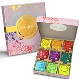 Creano Bio Kruidenthee Mix Cadeauset "ORGANIC HERBAL TEA", 45 Bio theezakjes in 9 verschillende soorten, 90g