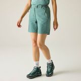 Regatta Mountain Shorts II Dames Kort Groen