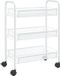 vidaXL Keukentrolley 3-laags 46x26x54 cm ijzer wit