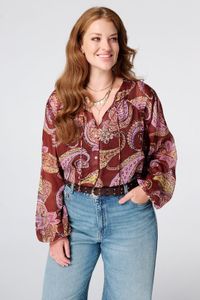MS Mode Blouse Blouse met paisley print