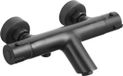 FortiFura Calvi robinet de bain thermostatique - noir mat