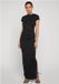 Urban Classics Robe longue en jersey Femme Robe longue - Noir - M