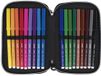 Milan Dubbele etui Sunset Zwart Roze 34 Onderdelen