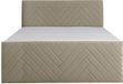 Vente-unique Boxspringbed fluweel taupe 180 x 200 cm