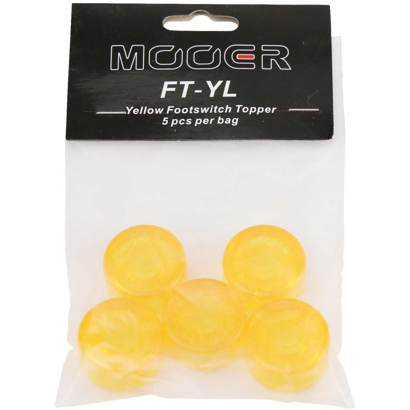 Mooer Candy Footswitch Topper Yellow set van 5