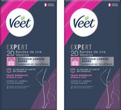 Veet - Expert - Bandes de cire froide - Jambes (Normal) 20 pièces - 2 Pièces - Lot économique