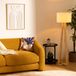 ATMOSPHERA CREATEUR D'INTERIEUR Houten staande lamp op driepoot van dennenhout met katoenen lampenkap MOLU