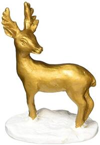 Creative Party F355 Gold Deer Cake Toppers - 12 Pieces