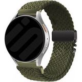 Strap-it Samsung Galaxy Watch Active gevlochten band met P-buckle (groen)