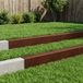 vidaXL Profil de jardin pour couverture, 10 pièces, 100 x 20 x 15 cm, acier résistant aux intempéries
