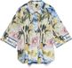 VERO MODA VMEDITH SHIRT MANCHES 3/4 EXP Femme Blouses M Star White Coton/Lin Imprimé