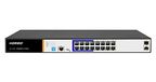 LINK LKSW16L2 Netwerkswitch 16 poorten Gigabit Poe 250 Watt + 2 poorten Sfp en een consolehouder Rj45 Layer 2
