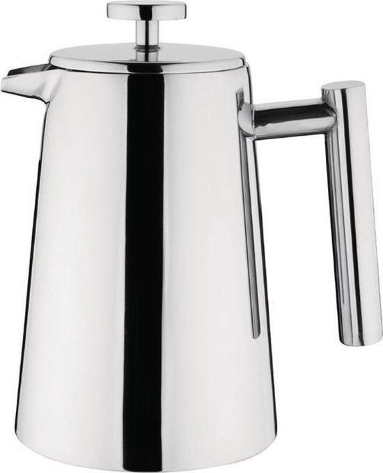 RVS cafetiere 400ml - Zwart - Vaatwasser veilig