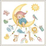 Ambiente Lunch Servetten Sleepy teddy bear - 33x33 cm