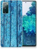 Samsung Galaxy S20 FE Bumper Hoesje Wood Blue