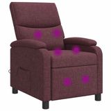 vidaXL Relaxstoel Paars Stof