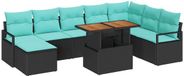 vidaXL Banc de jardin - Noir - Polyrotin - 55x73 cm