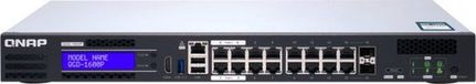 QNAP QGD-1600P - Netwerk switch - Zwart, Grijs