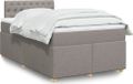 Maison Exclusive - Lit boxspring avec matelas, couleur taupe, 120x190 cm, textile