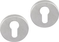 Differnz Rosace cylindrique - Chrome mat - Acier inoxydable - Essence rond 53x10mm
