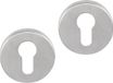 Differnz Rosace cylindrique - Chrome mat - Acier inoxydable - Essence rond 53x10mm