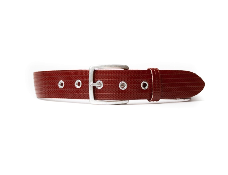 Bendl 110 SUSTAINABLE RIEM - VAN OUDE BRANDSLANG- vegan - ROOD - 85 cm