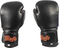 Gladts Bokshandschoenen Zwart/Oranje 12 oz Leer