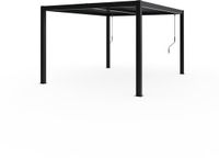 Sojag Milo Stalen Pergola met Lamellendak 3x3,5 m - Zwart