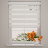 DTCH Duo Rolgordijn Splendid - Lichtdoorlatend - Gebroken Wit - 40x130 cm