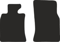 Wielganizator BASIC Voorzijde Matten Zwart Textiel 2 Stuks voor Mini Cooper R56 (2009)