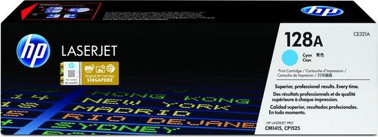 HP 128A Original Cyan Toner Cartridge