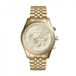 Michael Kors Lexington chronograaf quartz horloge met goudkleurige roestvrijstalen band voor heren MK8281