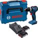 Bosch GSB 18V-52 Professional perceuse-visseuse à percussion sans fil 18 V 70 Nm sans balai + 2x batterie 2,0 Ah + chargeur + L-Boxx