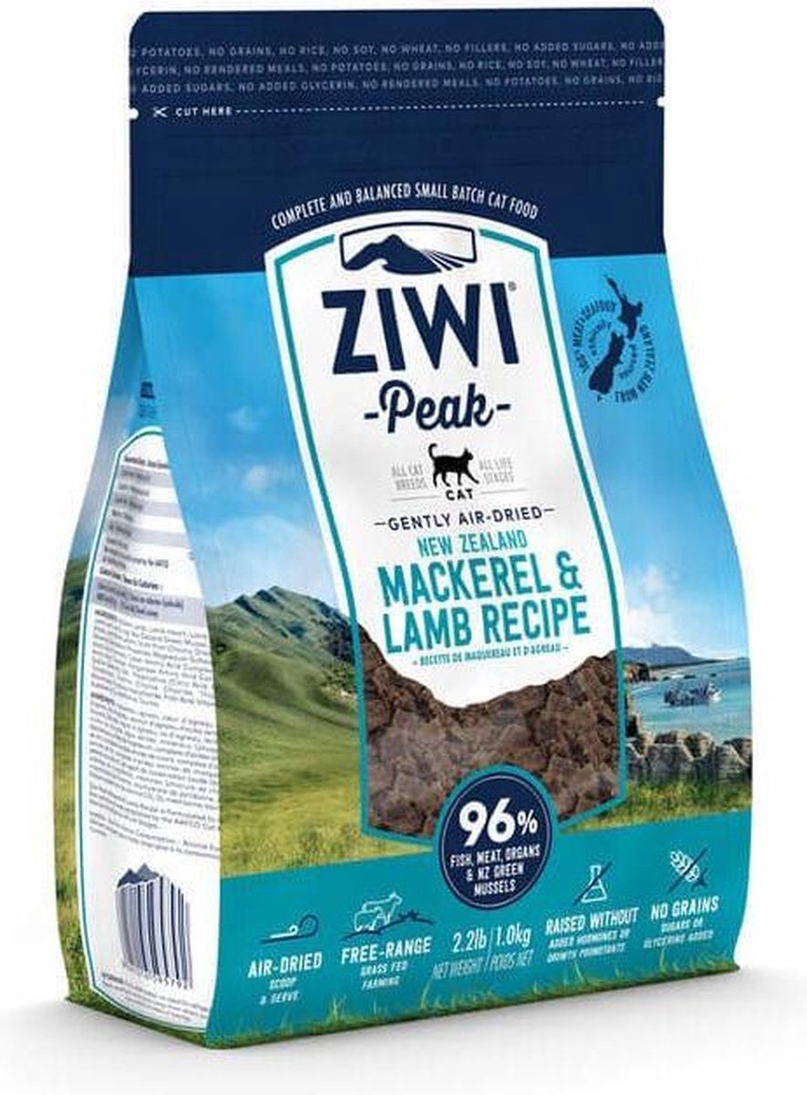 ZIWIPeak ZIWI Peak Gently Air Dried - Kattenvoer - Makreel - 1 kg