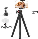 NEEWER Flexibel statief met afstandsbediening, mini-camerastatief met verborgen telefoonhouder en actiecamera-adapter compatibel met GoPro Hero 13 12 11 10 DJI Insta360 Samsung