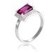 Orphelia 925 Sterling Zilver Ring met Rode Zirkonia - Maat 60