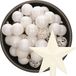 Decoris Boules de Noël - Plastique - 38 pièces - 6 cm - Blanc