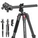 NEEWER Basics 164 cm Horizontaal Overhead Statief met Kogelkop/Mobiele Telefoonhouder