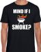Bellatio Decorations Mind if I smoke bbq / barbecue t-shirt zwart - cadeau shirt voor heren - verjaardag / vaderdag kado XXL