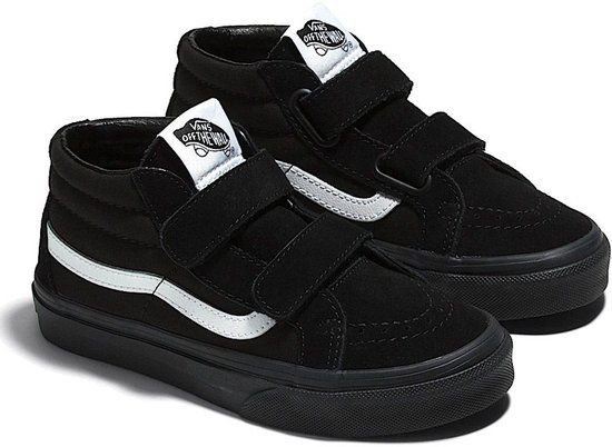 Vans SK8-Mid Reissue V Sneakers Junior Zwart/Wit Suède/Rubber Unisex Maat 29