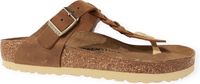 Birkenstock Gizeh Braided Oiled Leather Cognac Vrouwen Teenslipper Maat 39