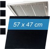Merkloos Relaxdays Afzuigkapfilters - set van 5 - 57x47 cm - Zwart