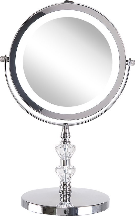 Beliani LAON - make-up spiegel - zilver - ijzer