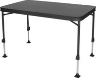 Eurotrail Campingtafel Calmont 115x70cm Rechthoekig Aluminium Antraciet Verstelbaar Waterdicht