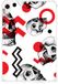 B2Ctelecom Tablet BackCover Apple iPad mini 6 (2021) Skull Red