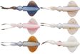 Savage Gear Swim Squid 50 LRF 5cm 0,8g - 5 Calamars en caoutchouc, Couleur :White Glow Calamar
