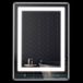 Kleankin Miroir de salle de bain Aluminium 80x80x3,3 cm Argent