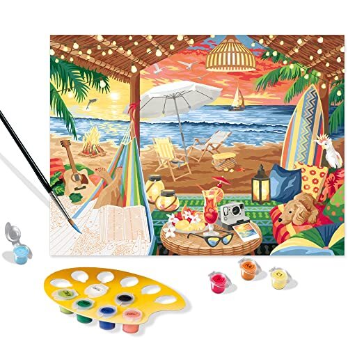 Ravensburger CreArt - Malen nach Zahlen 20276 – Cozy Cabana – ab 14 Jahren